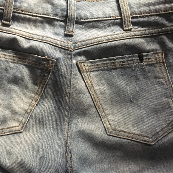 Light Wash Straight Leg Skinny Jeans - Picture 5 of 7